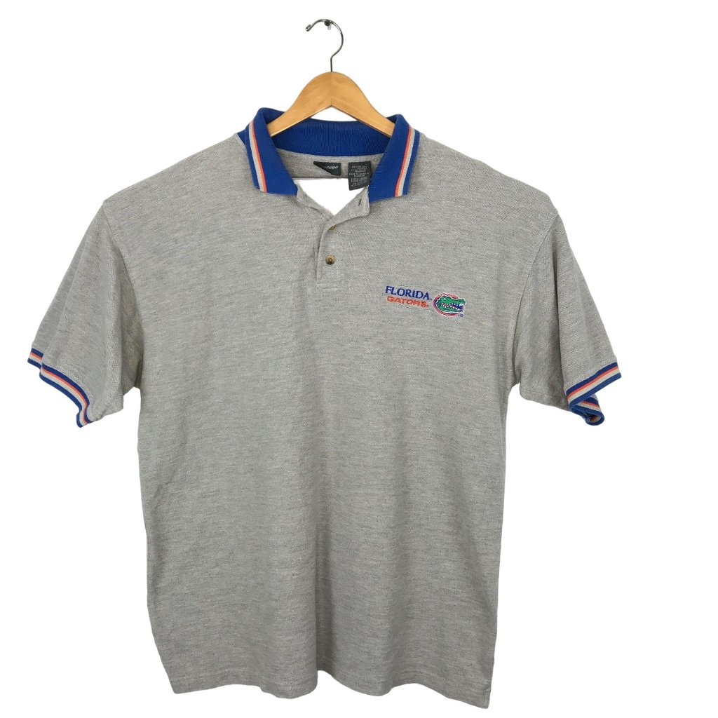 Proedge Mens Xl Polo Florida Gators Football Logo Gray Short Sleeve Collared